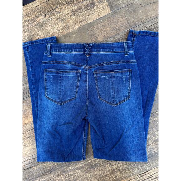 Democracy “Ab” solution Girlfriend Floral Embroidered Jeans Size 2 - Picture 6 of 9